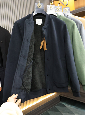 MA1版型~摇粒绒+复合毛毛绒！冬季男士工级保暖棒球领夹克外套