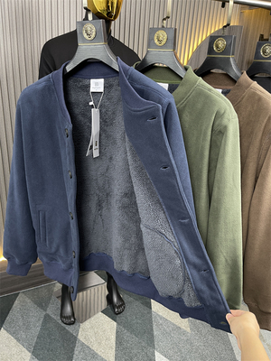 热推款~内里保暖长绒！棒球服