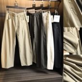 春夏亲肤弹力显瘦直筒百搭休闲裤 130G云柔感面料 3D弯刀裁剪 男