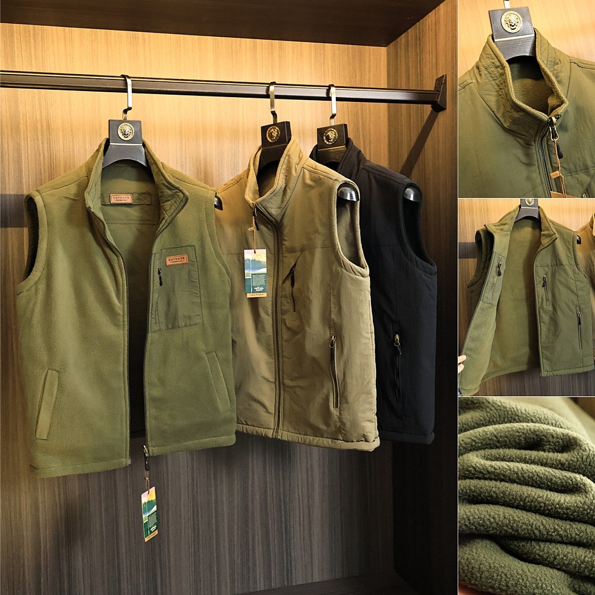 复合蓄热摇粒绒！防风防水！秋冬男士户外运动钓鱼抗寒马甲外套潮,男装,常规马甲,淘宝优惠券,粉丝福利购,淘宝优惠卷