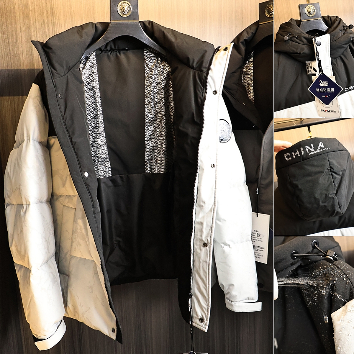 高密迷彩防水~ODM公司单！羽绒服