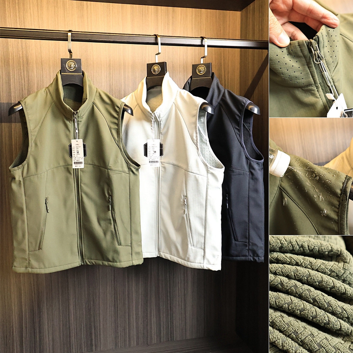 户外冲锋级软壳！运动马甲外套潮