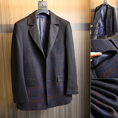 精纺羊毛！手工双面尼的工艺西服