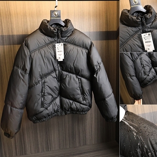 走欧美订单!设计师走秀系列!秋冬男士加厚蓬松立领短款棉衣外套