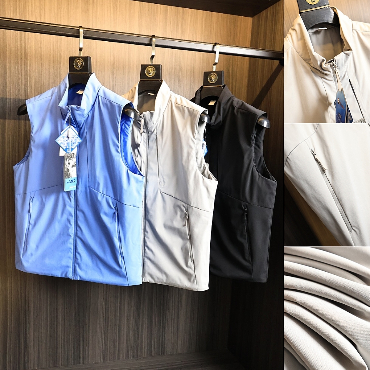 机能面料！防泼水科技！棉马甲潮