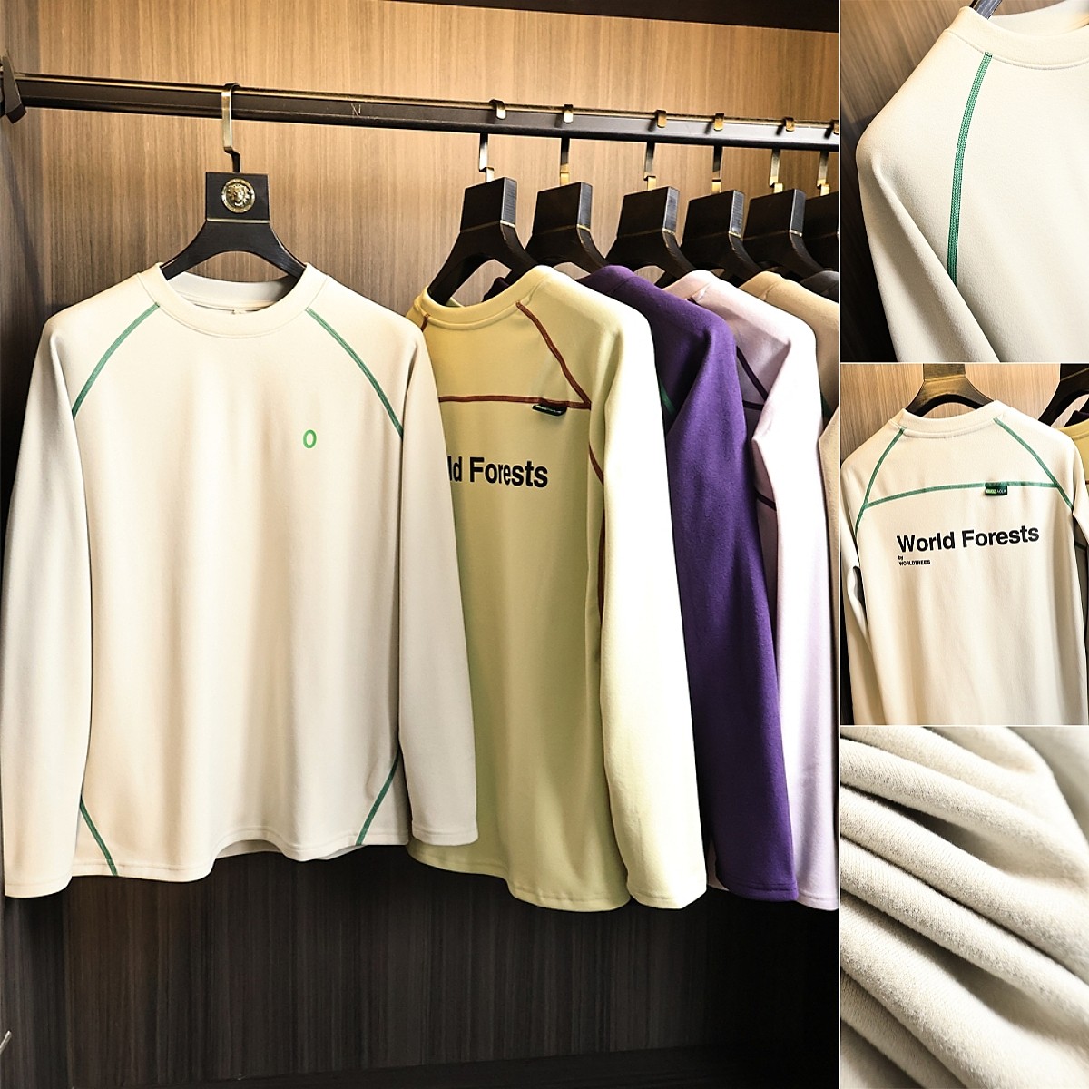 280克德绒「小暖炉」日系机能！秋冬男士纯色百搭亲肤保暖圆领T恤,男装,T恤,淘宝优惠券,粉丝福利购,淘宝优惠卷