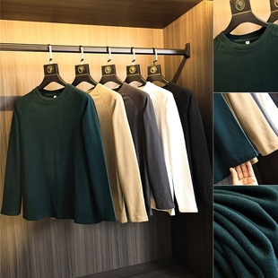 T恤衫 B备德绒 纯色双面磨绒亲肤柔软打底衫 秋冬男士 潮 口碑好物