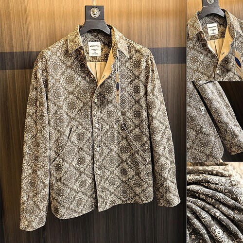 复古腰果花柜1k+！翻领长袖衬衫