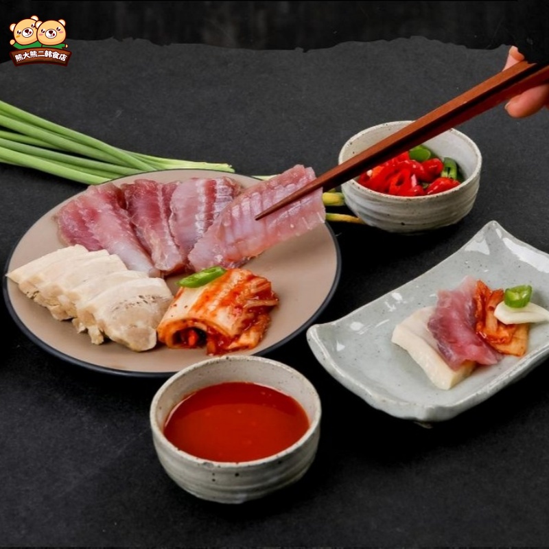 韩国工艺完全发酵洪鱼老板鱼斑鳐鱼三合200g装韩餐料理生鱼片食材