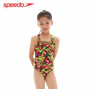 专业运动游泳装 速比涛 舒适印花连体三角泳衣 青少年泳衣 备 新款