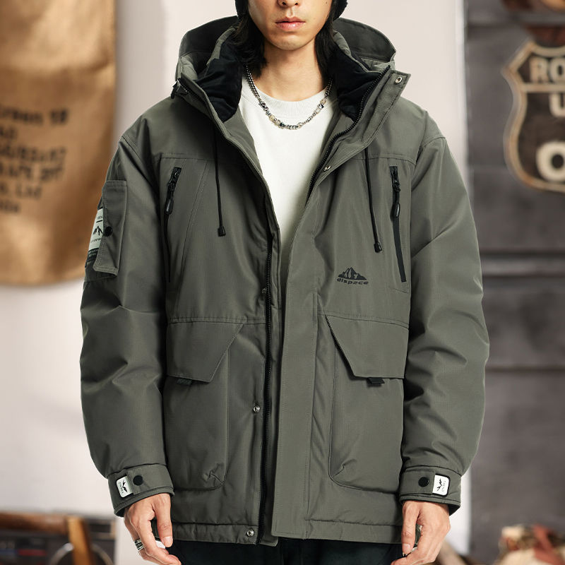 冬季连帽羽绒服男204新款