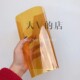 黄色耐高温烫片 大V 店拼拼豆 max10秒内平面无孔亮面效果