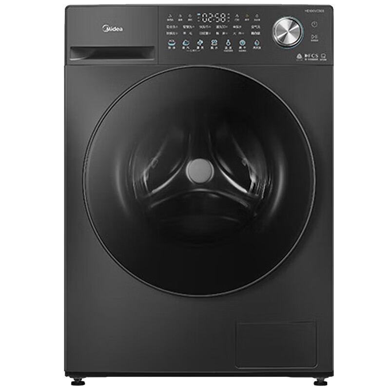 美的MD100VC508全自动大容量10公斤滚筒洗衣机洗烘干一体智能投放