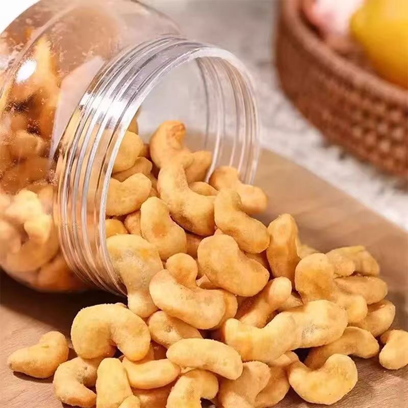 新货炭烧大腰果仁干货新坚果原味熟盐焗散装炭烤休闲追剧小吃零食