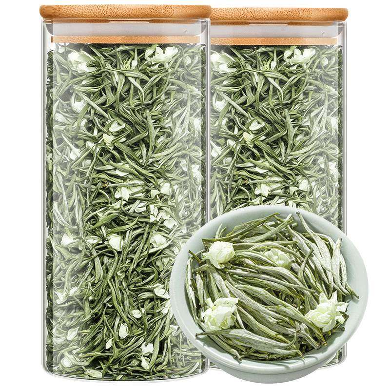 2023新茶兰雪茉莉花茶银针大白毫特级浓香型妙掌柜飘雪茶叶共250g