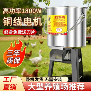 不锈钢碎菜机饲料蔬菜粉碎机绞菜切菜机红薯藤碎草机喂鸡小型家用