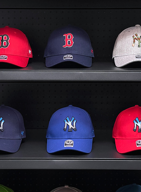 正品波士顿红袜队B字母刺绣棒球帽 晨曦NY硬顶鸭舌帽子男女情侣款