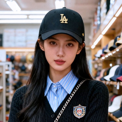 LA挺括棒球帽子隔夜侠街头男女夏