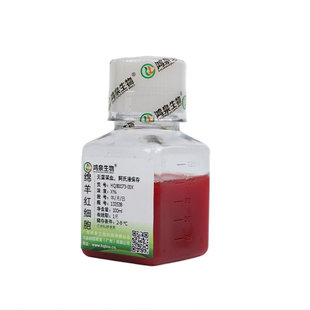 1%绵羊红细胞悬液100ml新鲜无菌补体结合溶血试验科研用鸿泉生物