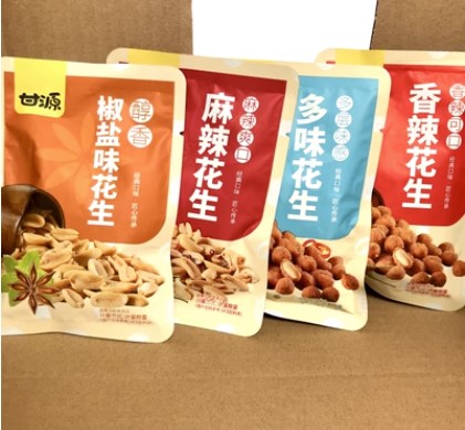 上新甘源醇香椒盐味花生500g小包装1斤下酒菜零