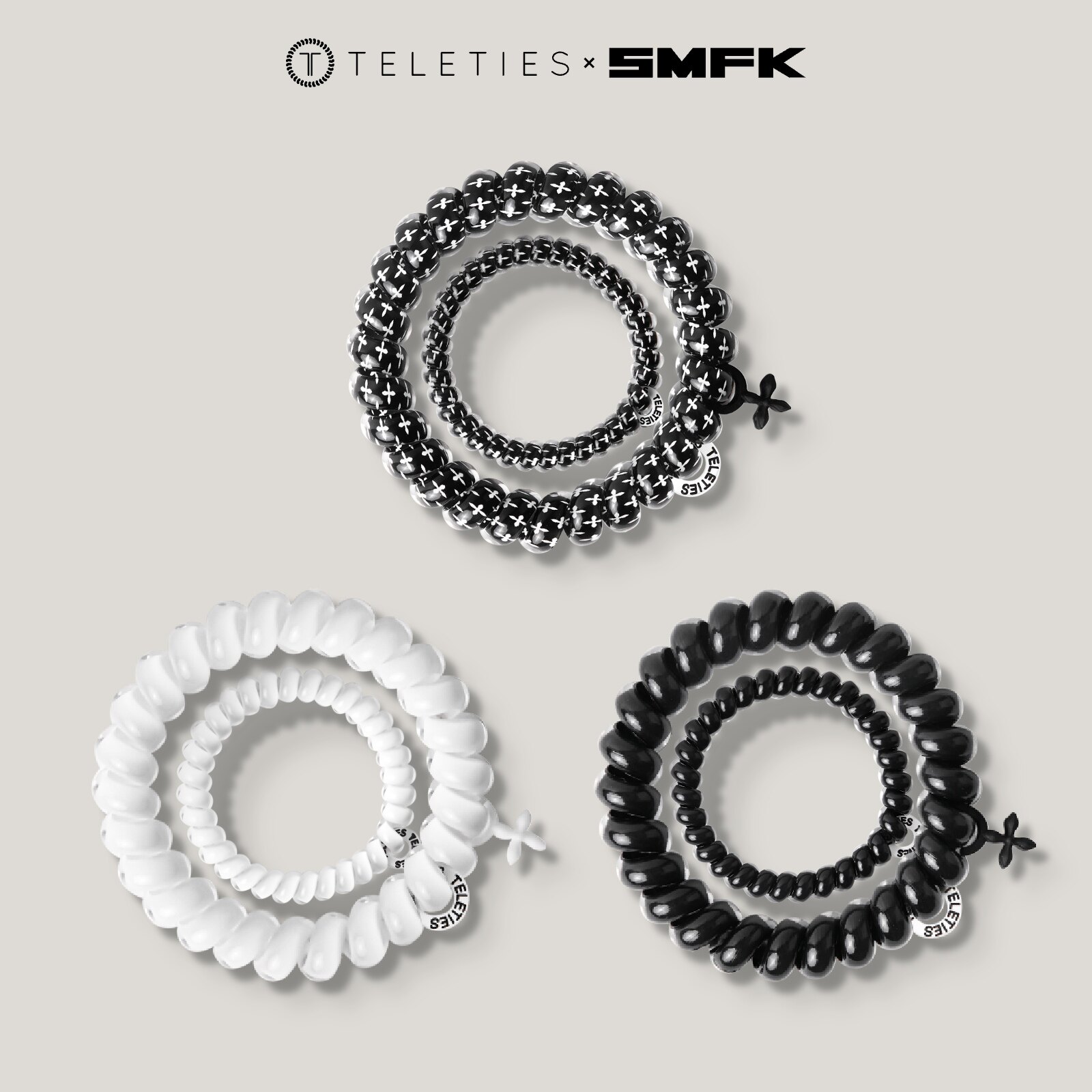 美国TELETIES X SMFK联名系列电话线发圈泰莉TT圈女发饰 无痕发绳