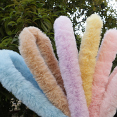 小丸子手工40mm兔毛扭扭棒超粗超密毛绒毛条手工diy狗兔子妞妞棒