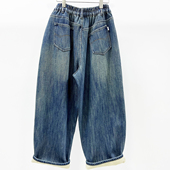 CHYY新款 加绒加厚松垮大版 宽松牛仔女老爹裤 2025冬季 萝卜裤 百搭潮