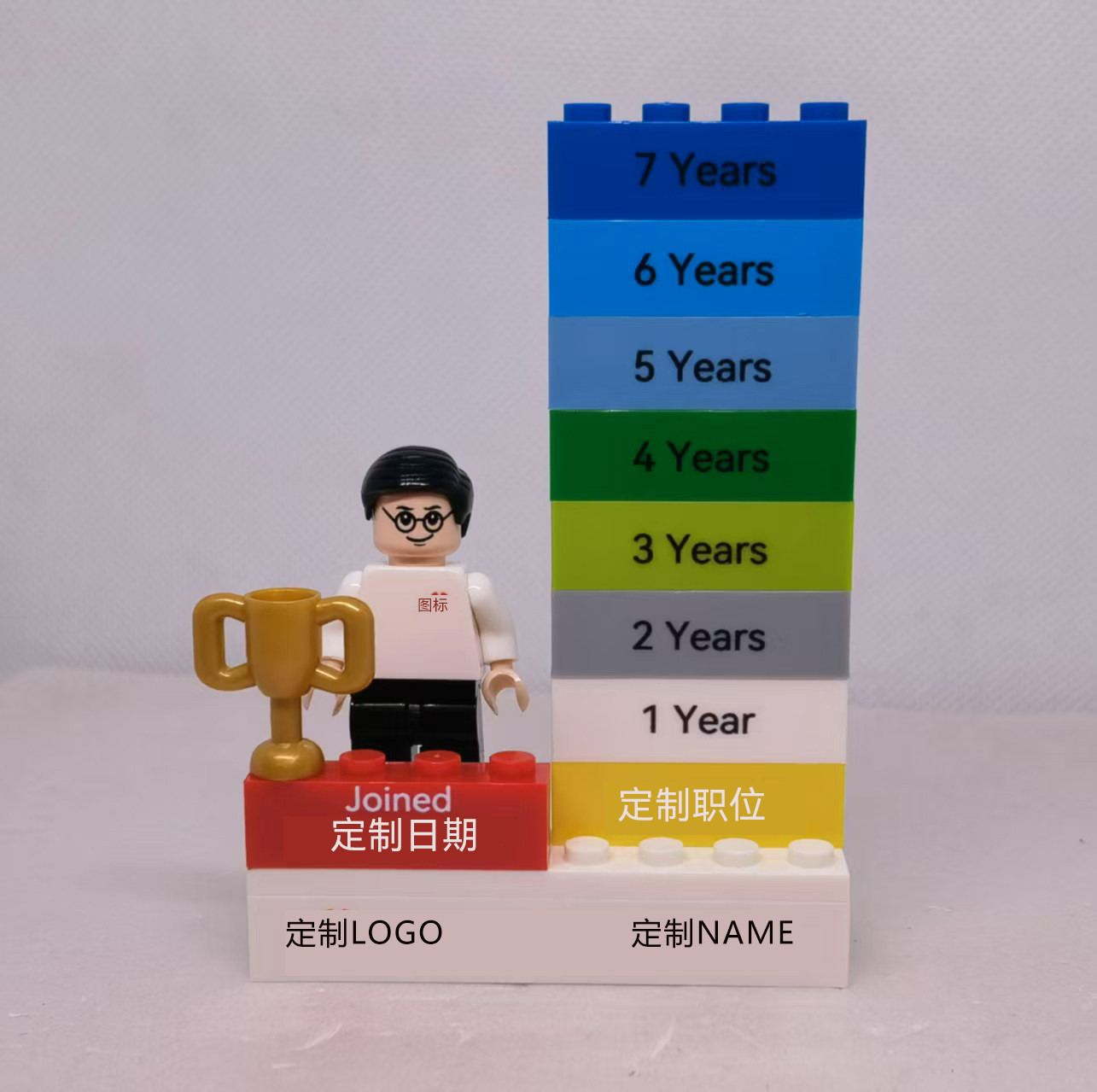 专业定制入职手伴企业公司积木创意伴手礼员工客户礼物免费设计