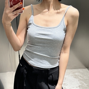 自带胸垫露背显瘦遮副乳内搭背心文胸一体打底外穿 美背柔棉吊带