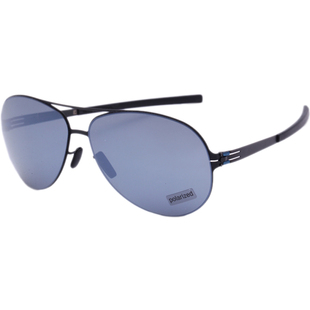 Icberlin男女款驾驶型偏光太阳镜飞行员式薄钢无螺丝墨镜RAF S. P