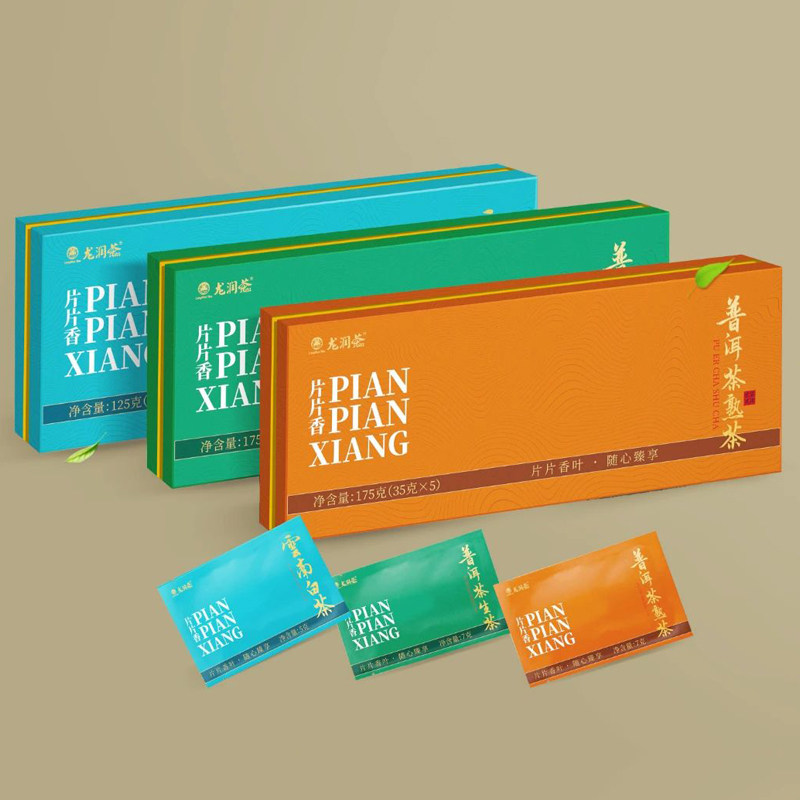 龙润茶片片香礼盒生茶熟茶润木云南白茶福鼎白茶普洱茶