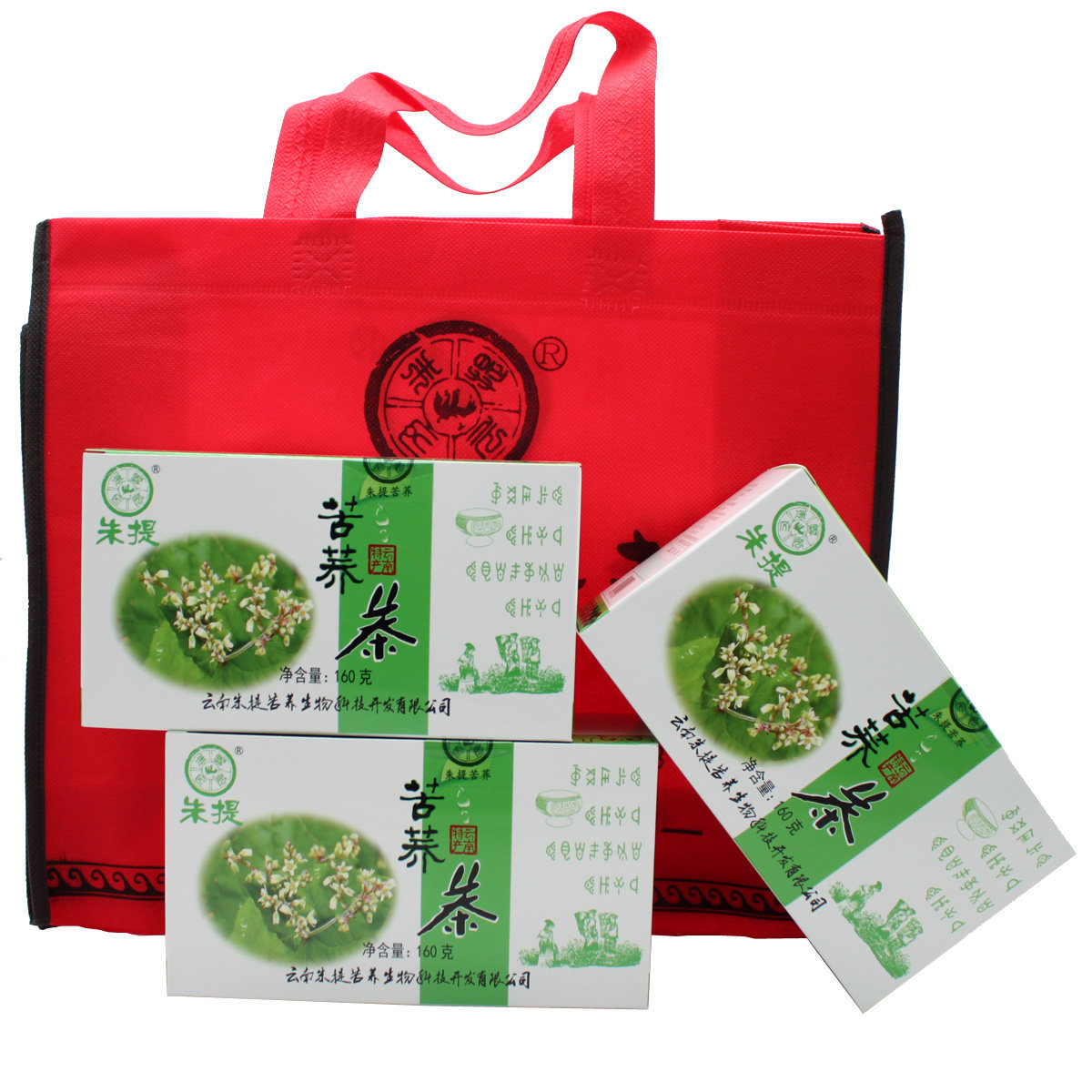 云南彝族特产朱提苦荞米茶540克(180gx3盒)