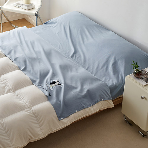 长绒棉酒店隔脏刺绣睡袋全棉旅游出差旅行床单被套便携旅火车神器