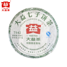 大益普洱茶 2012年202批7542生茶饼357g 云南勐海茶厂茶叶