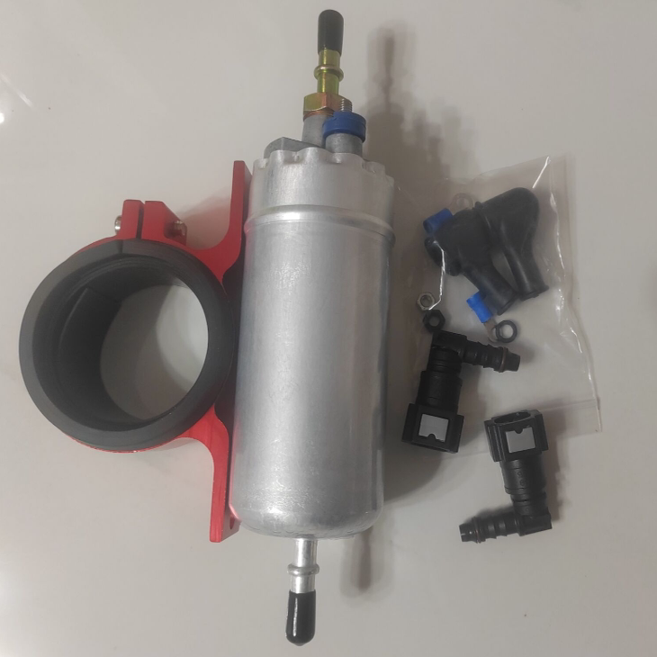 12V 优质外置高压抽油泵 改装电喷泵自吸泵汽油柴油通用副油箱泵