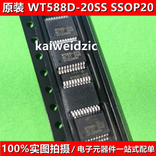 WT588D-20SS SSOP-20 WT588DS-20SS内核USB驱动存储WTV语音芯片ic