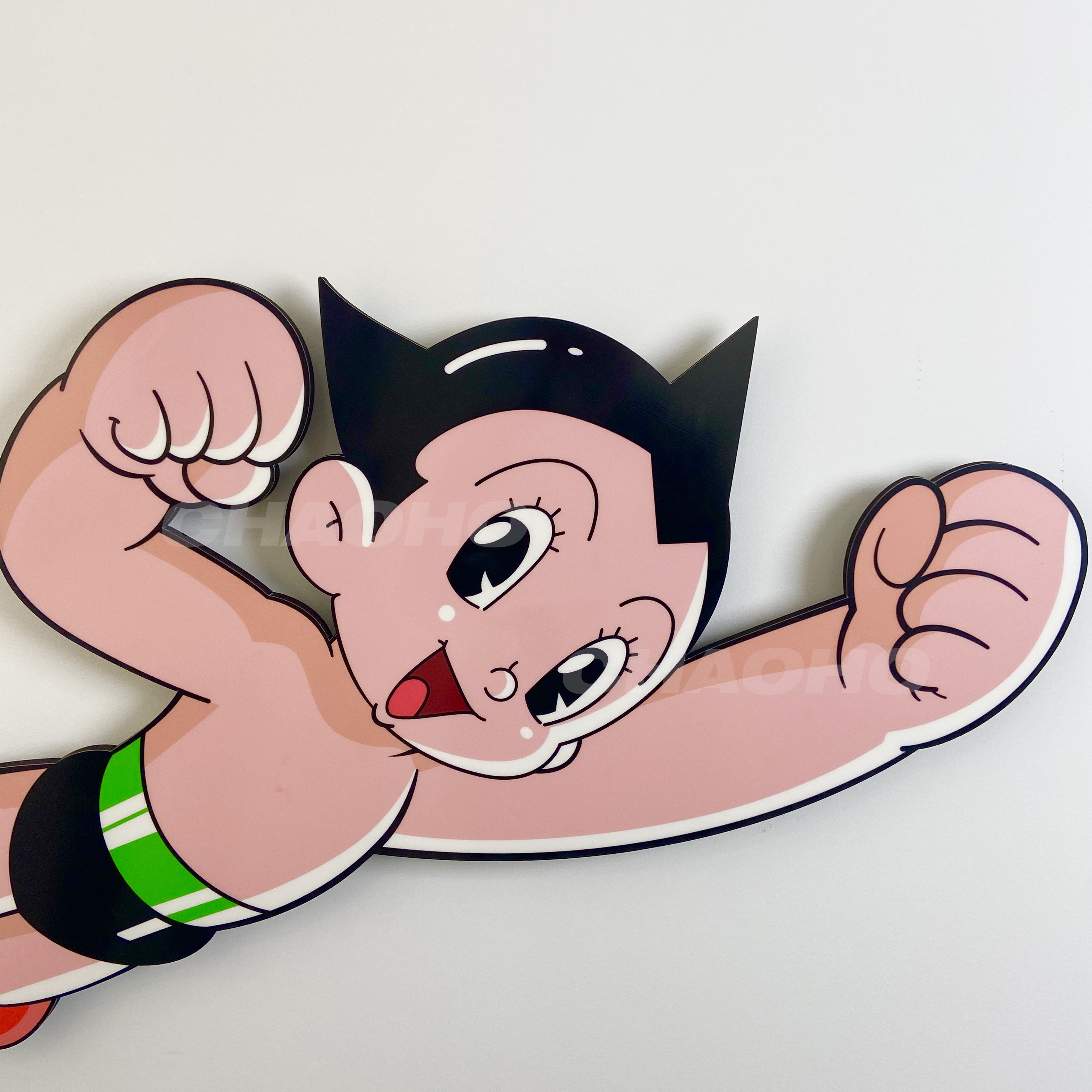 卡通动漫客厅潮流悬浮异形木板画