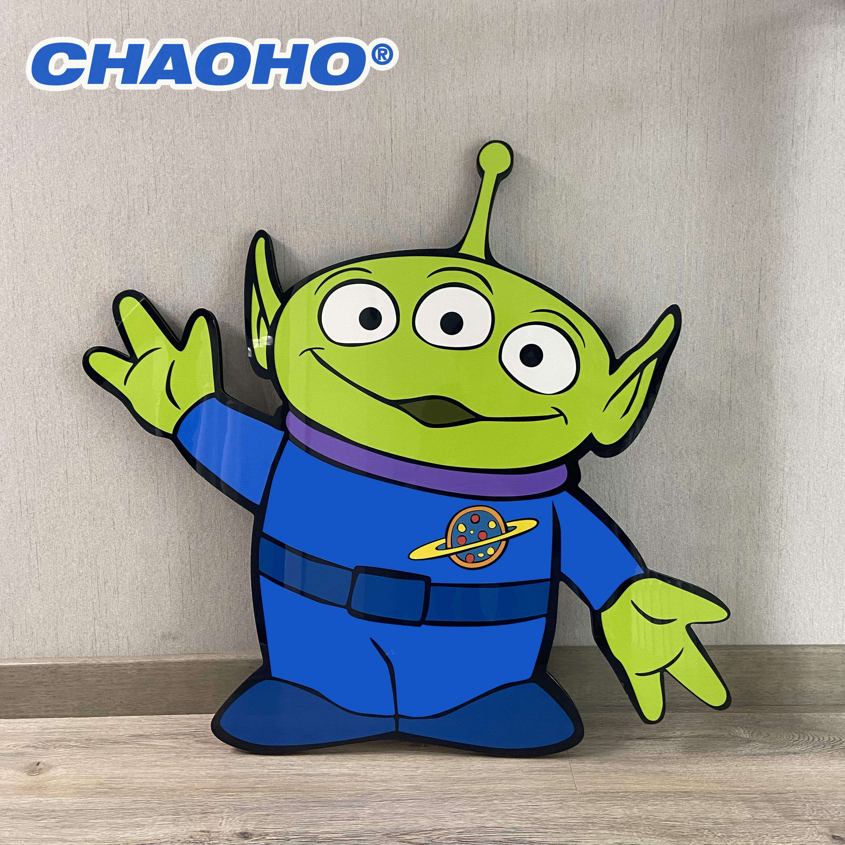 三眼仔卧室动漫木版画装饰画