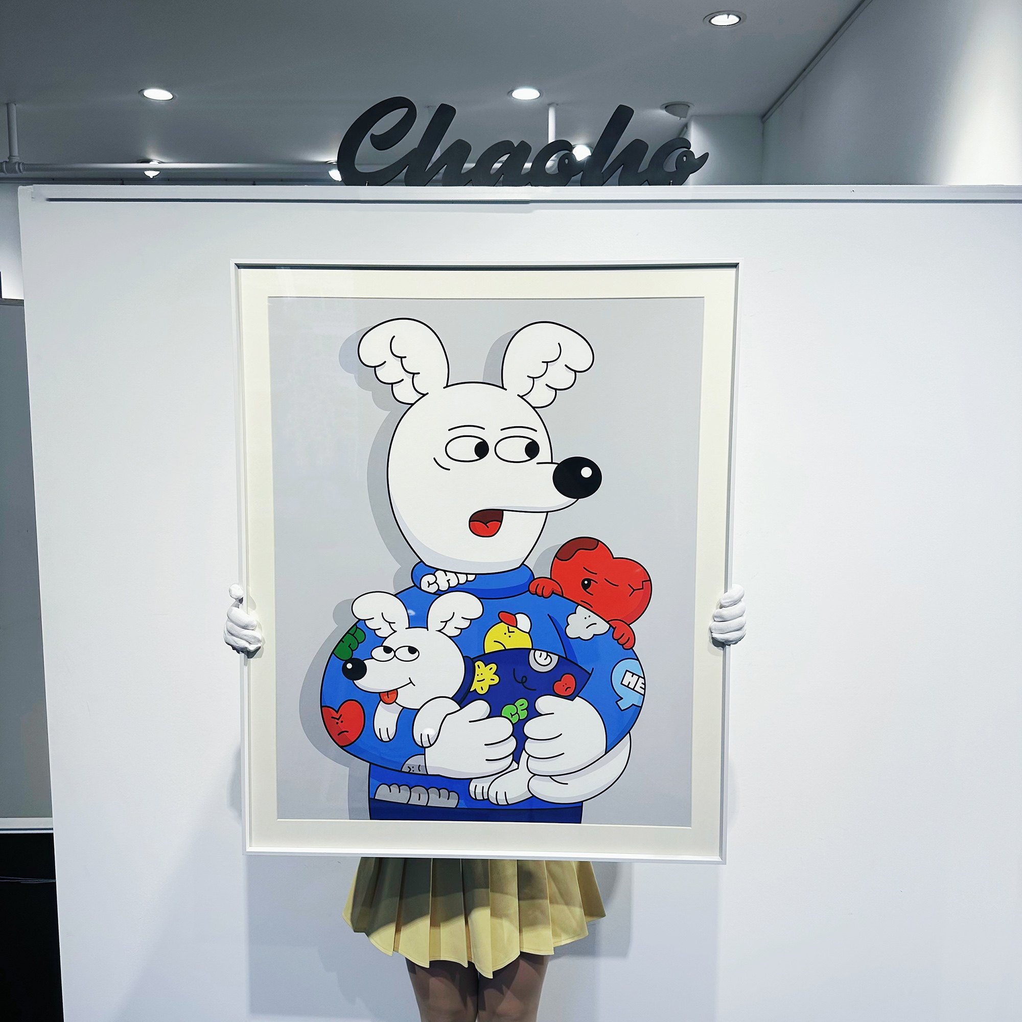 chari卧室潮流兔子潮流装饰画