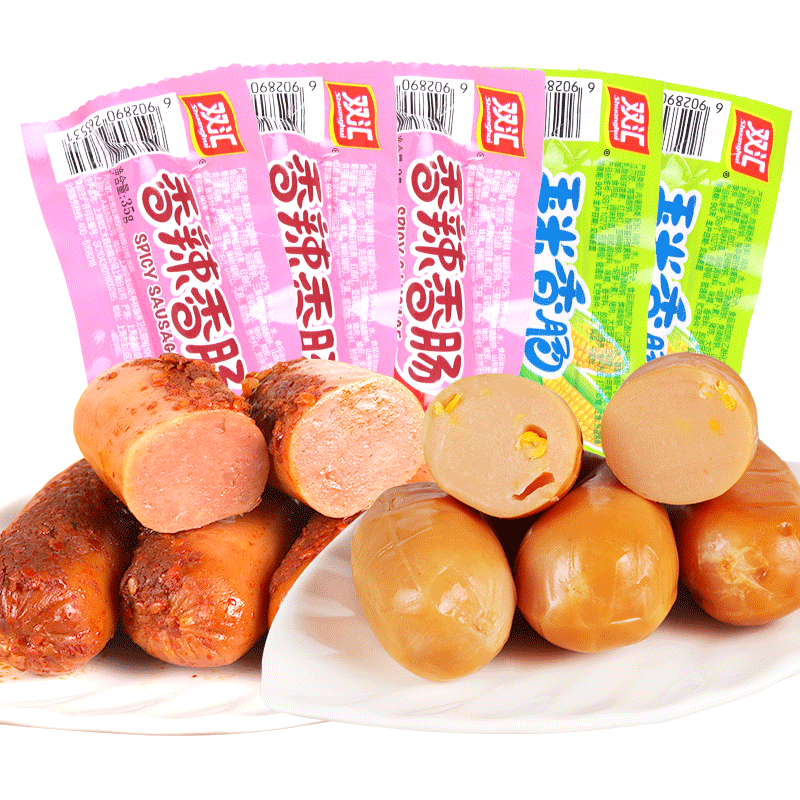 香辣5支小包装零食玉米热狗肠