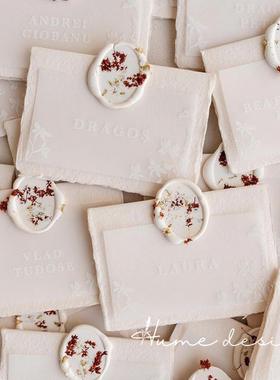 ins定制文字名字西式婚礼酒店宾客折叠席位卡名卡座位卡宴会名牌