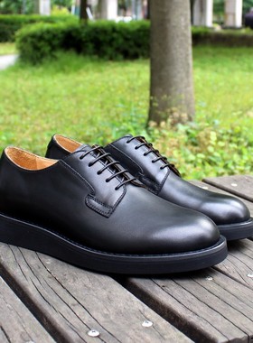 纯手工邮差postman固特异英伦复古工装男鞋商务正装德比通勤