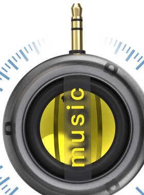 直插迷你音响手机mp3通用外放扩音器便携式小音箱家用电脑低音炮