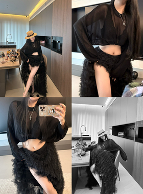 【娇嗲蓬蓬裙】MISS CHANGE/重工网纱纯欲显瘦蓬蓬公主半身长裙