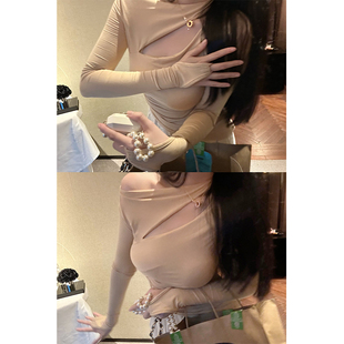 原创连指不规则缕空嗲欲显CUP 稀有小奶喵 T恤 CHANGE MISS