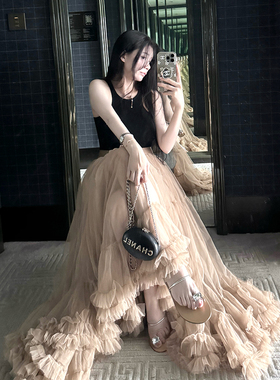 MISS CHANGE【浮梦娇娃】16米耗料超重工多层蛋糕蓬蓬裙半身长裙