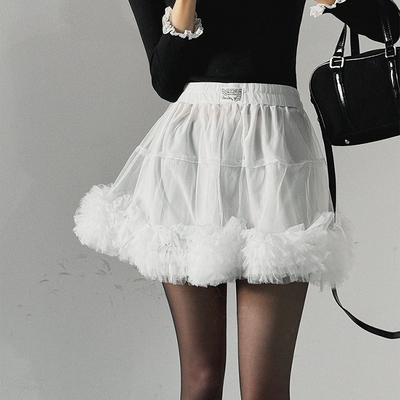 AKHG短裙A字韩版网纱蛋糕蓬蓬裙
