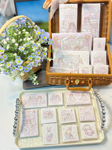 Pink berry原创可爱少女梦幻屋封口贴贴纸烘培包装出卡打包好物