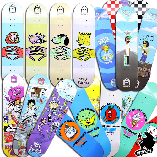 sk8mafia专业进口板面赠送砂纸