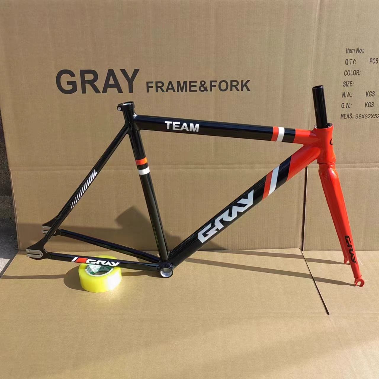 Gray/TEAM 竟速死飞车架场地车架700C*48/53/56